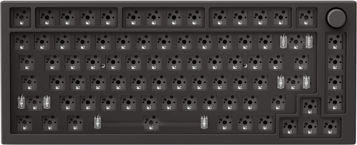 Glorious - GMMK Pro Barebone High Profile Gasket Mounted RGB 75% Wired Mechanical Keyboard - Black