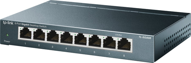 tp-link 8-Port Gigabit Desktop Switch Power 1 2 3 4 - 5 6 7 Link/Act 8 TL-SG608