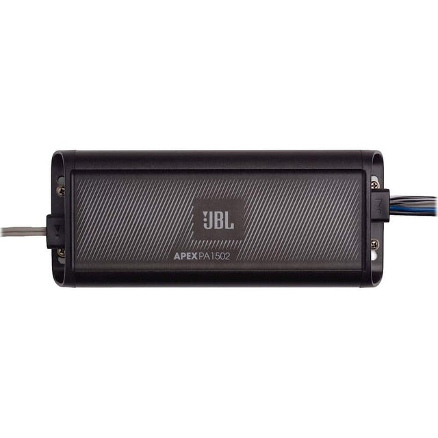 Front. JBL - Apex 750W Class D Bridgeable 2-Channel Amplifier with Selectable All-/Hi-/Lo-Pass Crossovers - Black.