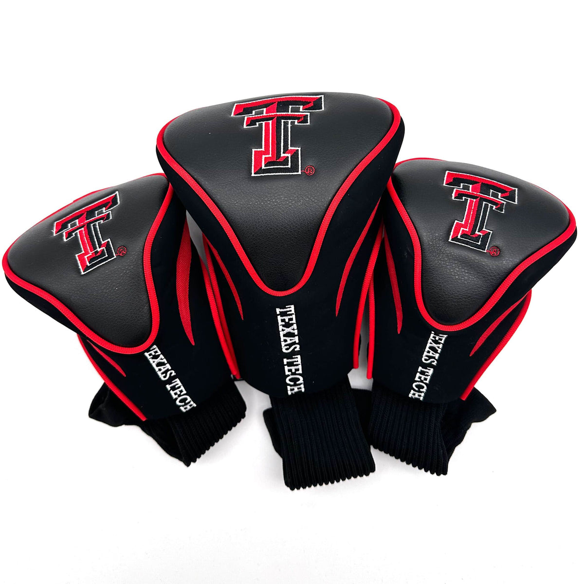 Team Golf - Texas Tech Red Raiders 3-Pack Contour Headcover Set - Multicolor