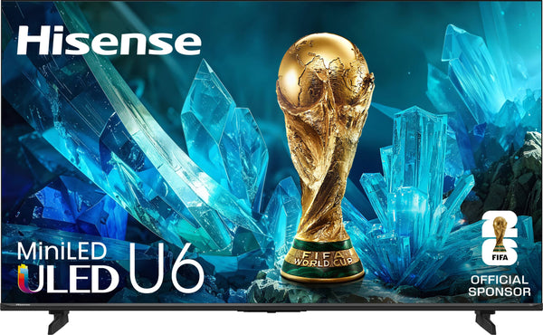 Hisense - 75" Class U6 MiniLED QLED UHD 4K HDR Glare-Free Smart Fire TV with Alexa+ (2026)