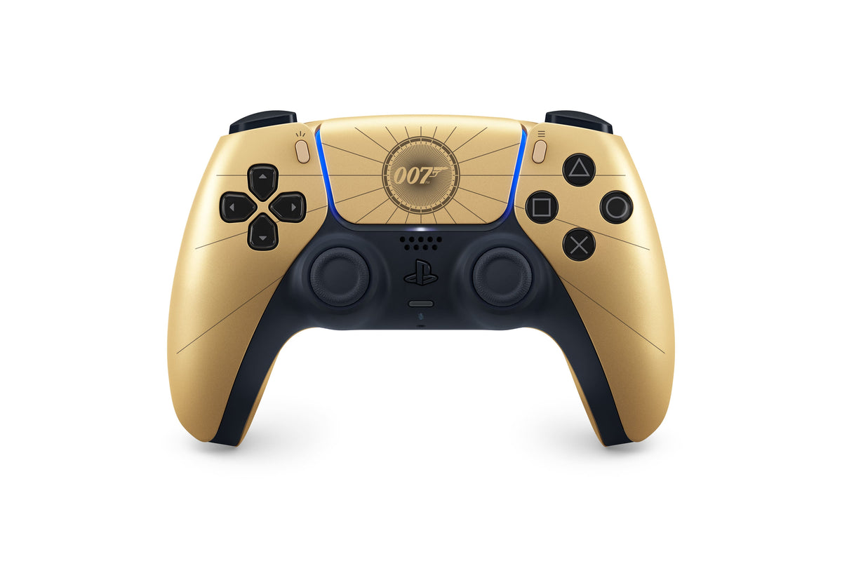 Sony Interactive Entertainment - DualSense Wireless Controller – 007 First Light Limited Edition for PS5, PC, Mac & Mobile - Gold