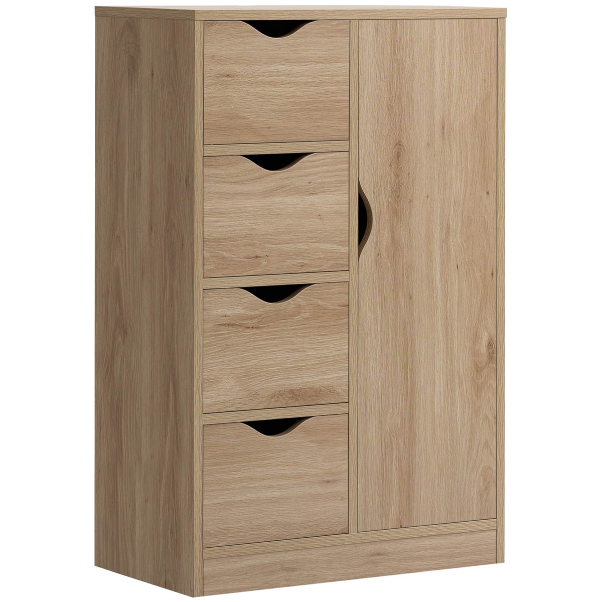 Homcom - Storage Cabinet - Oak