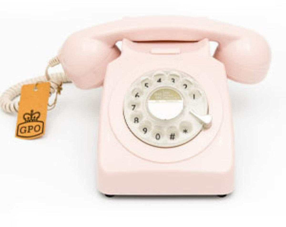 PopMarket - GPO Retro GPO746RP 746 Desktop Rotary Dial Telephone - Carnation EQUIPMENT - Pink