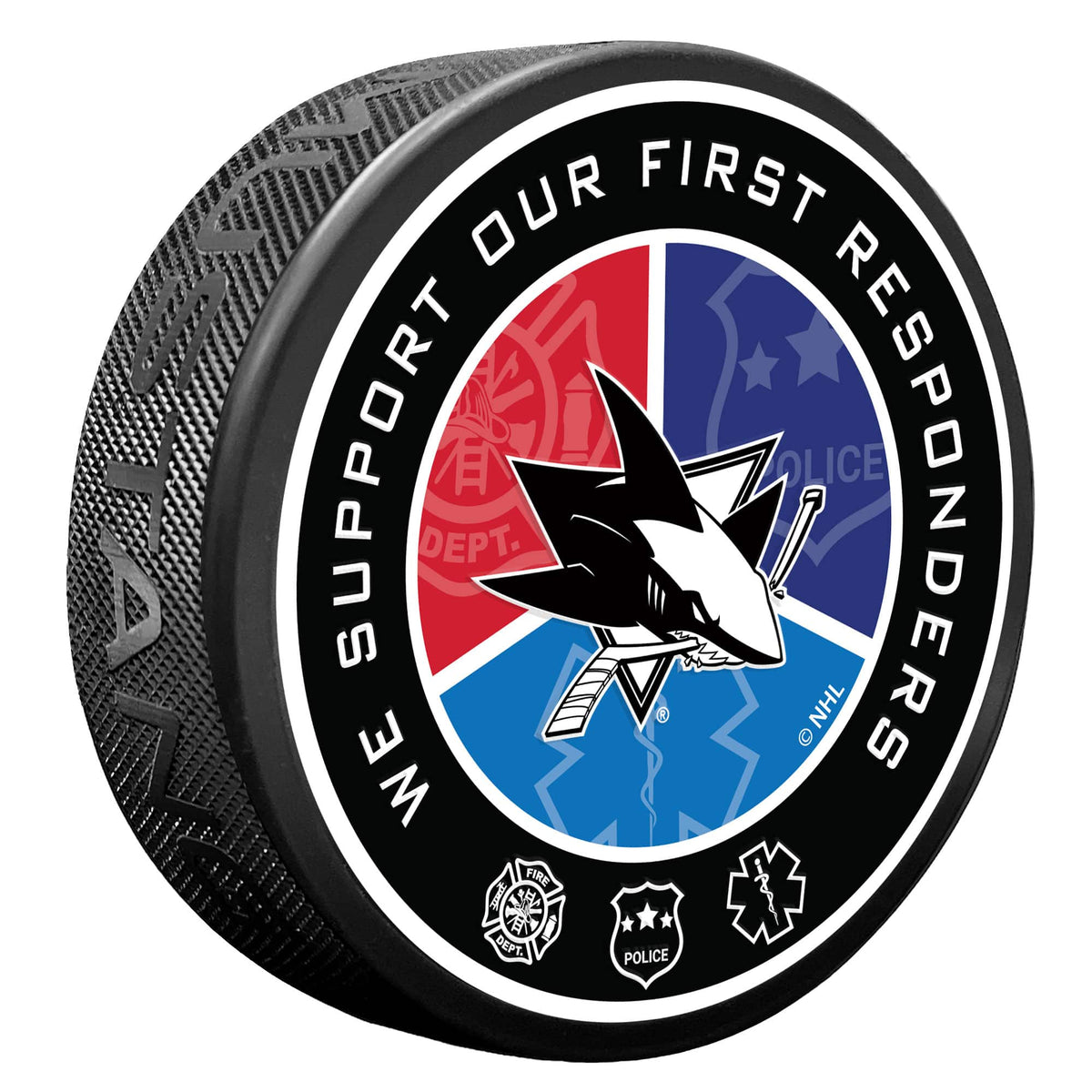 Mustang Drinkware - San Jose Sharks First Responders Puck - Multicolor