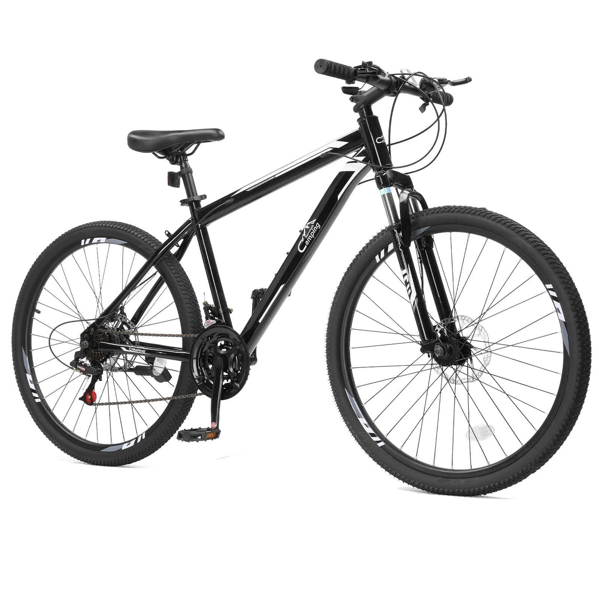 Winado - 26 inch Mountain Bike for Adult, 21 Speed Fits Riders 5'0"+, Adult Ages 14+, Mens Bike, Unisex - Black