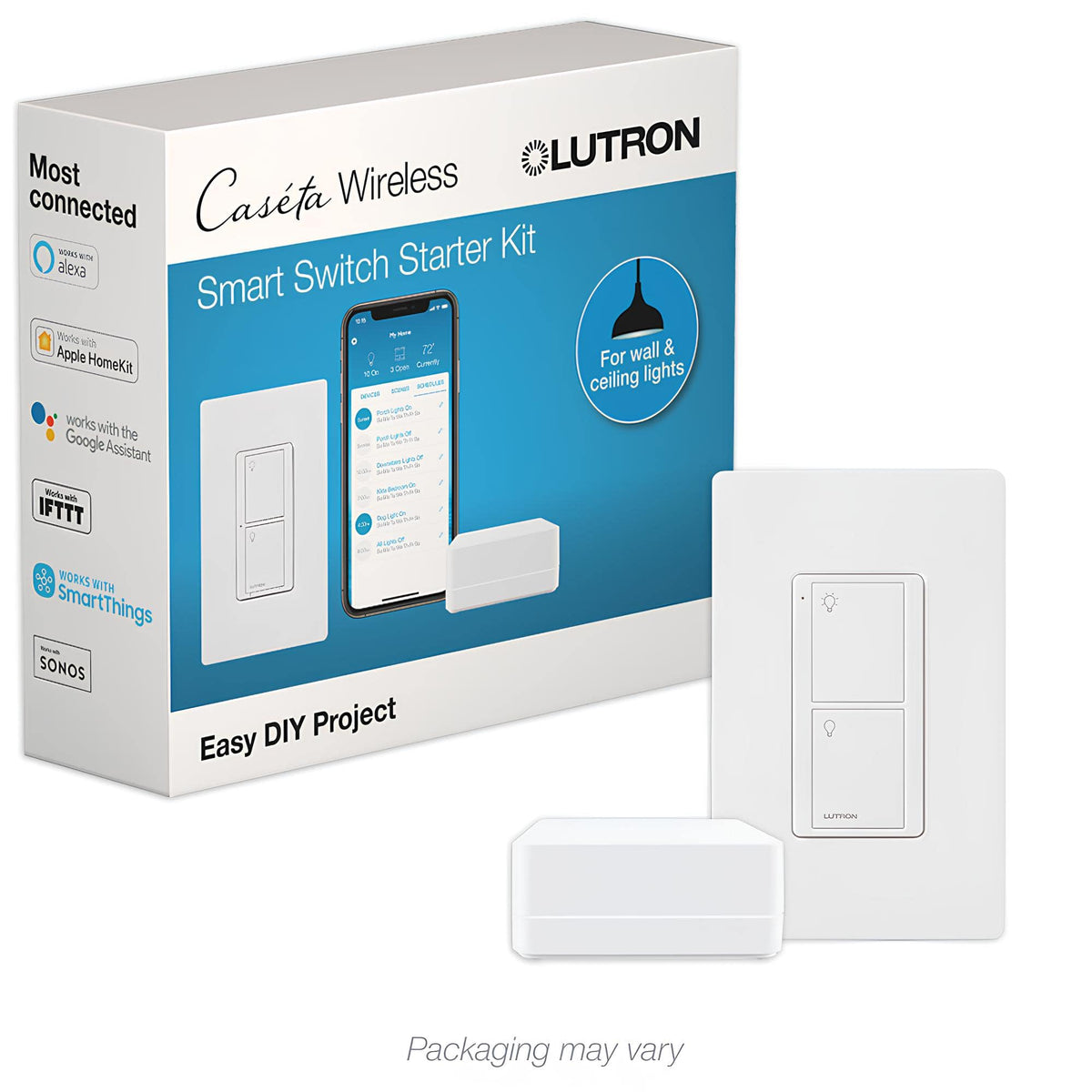 Lutron - Caseta Smart Switch Starter Kit - White