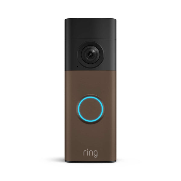 Ring - Battery Doorbell 2K, Retinal 2K with wide-angle video, up to 6x Enhanced Zoom, Two-Way Talk, and Built-In Battery-Mocha - Matte Mocha