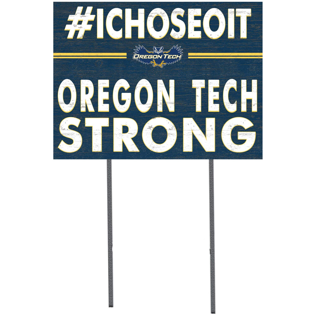 Jardine - Oregon Tech Hustlin' Owls 18" x 24" Yard Sign - Blue
