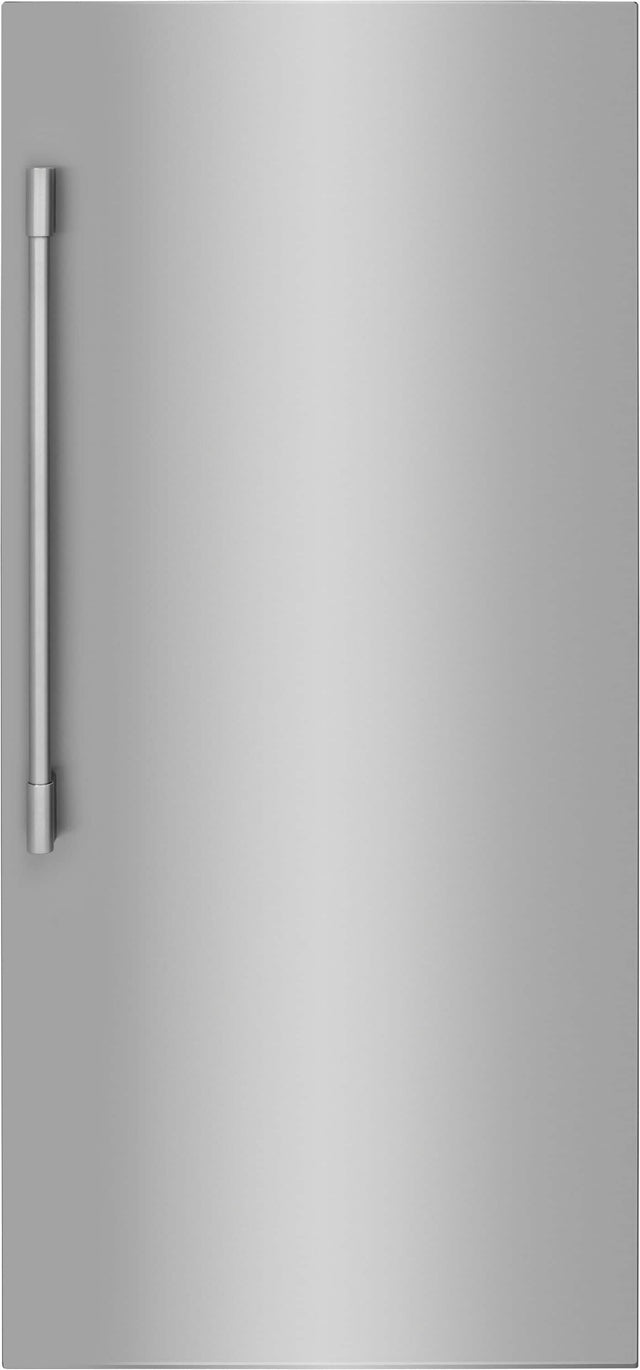 Front. Frigidaire - 19 Cu. Ft. Single-Door Refrigerator - Stainless Steel.