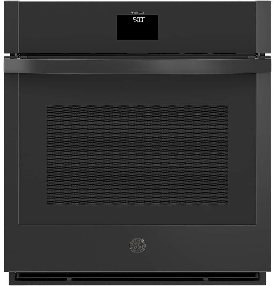 GE - 27" Smart Built-In Single Electric Convection Wall Oven with Self-Clean, Steam Clean, and No Preheat Air Fry - Black