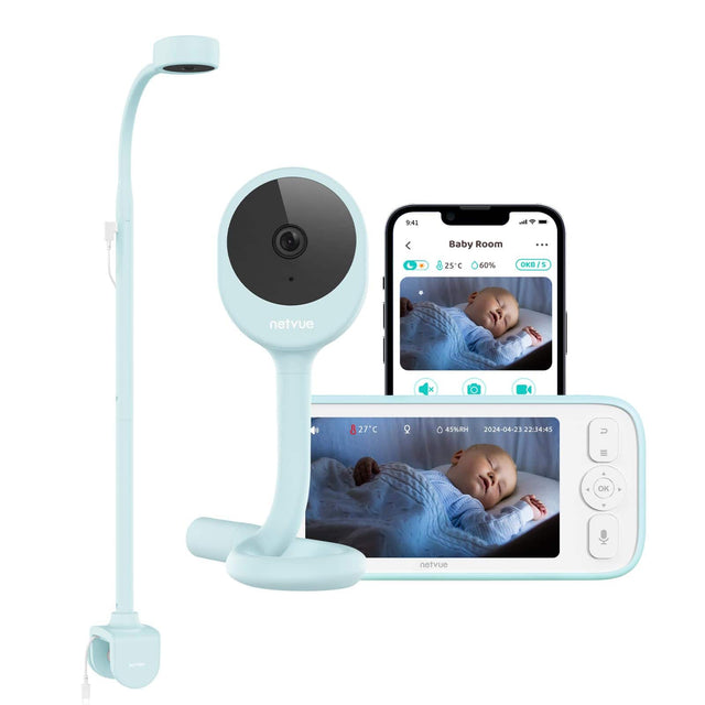 9:41  
Baby Room  
25°C 60% OKB/S  
27°C 45%RH  
2024-04-23 22:34:45  
netvue
