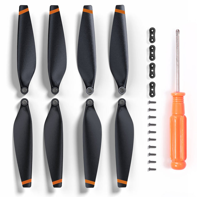 Front. Ruko - F11PRO 2 Drone Propellers (4Packs) - Replacement Blades, Spare Drone Accessories - Grey.