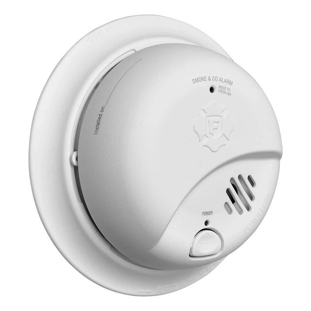 SMOKE & CO ALARM  
MOVE TO FRESH AIR  

Installed on:  

POWER  

TEST SENSE  

LOW BATTERY