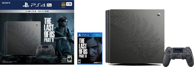 Front. Sony Interactive Entertainment - PlayStation 4 Pro 1TB Limited Edition The Last of Us Part ll Console Bundle.