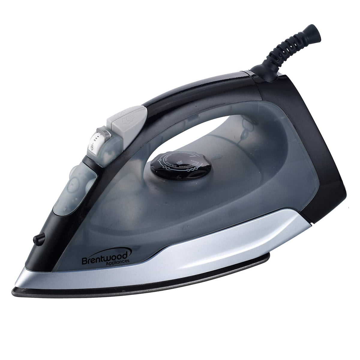 Brentwood - Full Size Steam / Spray / Dry Iron and Gray - Black