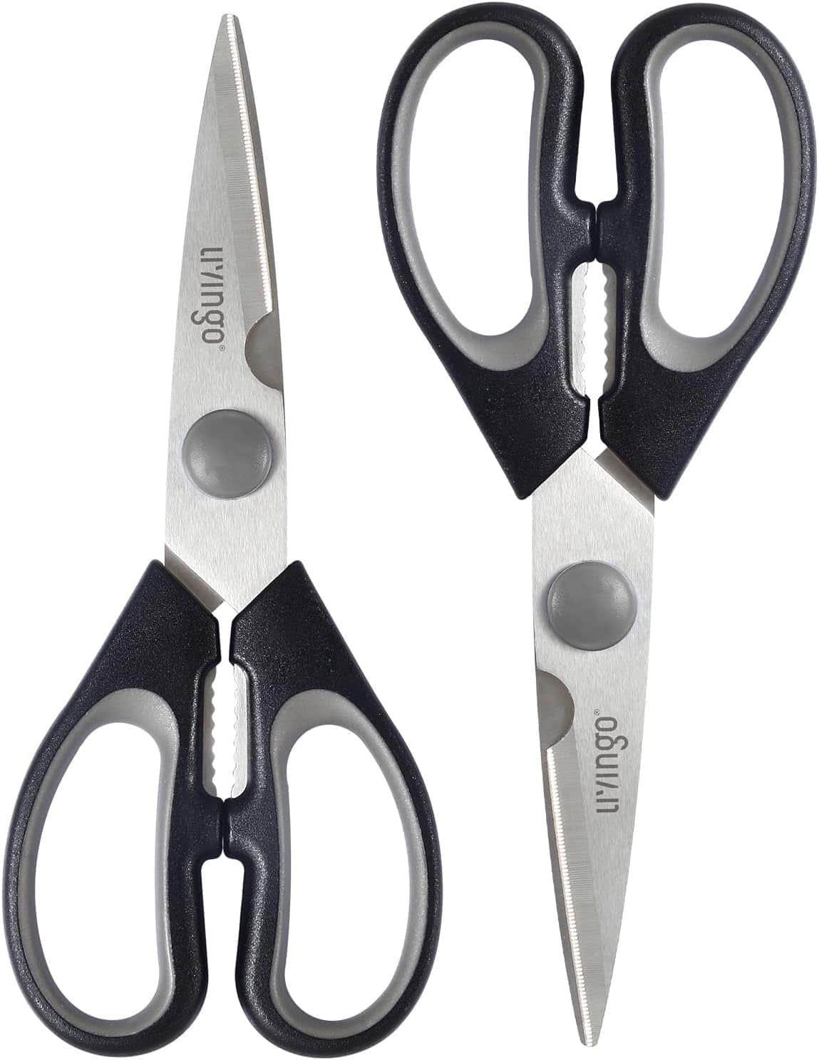 Livingo - 7.5 Inch Heavy Duty Kitchen Food Scissors 2-Pack