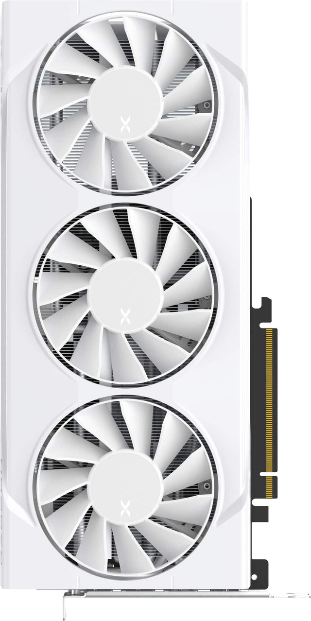 Front. XFX - Swift AMD Radeon RX 9070GRE Triple Fan Gaming Graphics Card with 12GB GDDR6 PCI Express 5.0 HDMI 3xDP, AMD RDNA 4 - White.