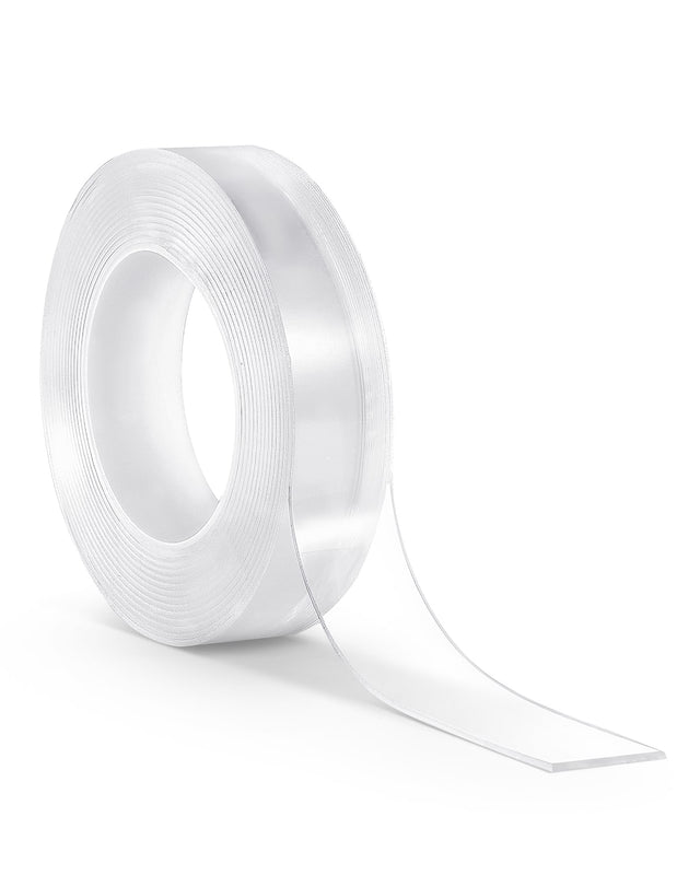 Front. VEVOR - Double Sided Tape Heavy Duty, 16 ft Long Nano Mounting Tape, Strong Adhesive & Reusable, Clear Two Sided Wall Tape - Transparent.