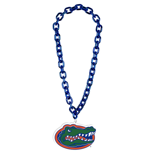 Front. WinCraft - Florida Gators Big Chain Logo Necklace - Multicolor.