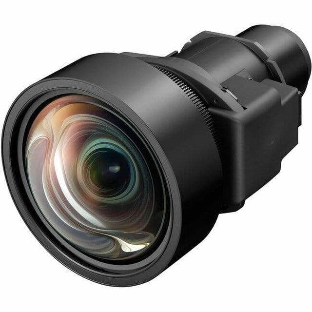 Front. Panasonic - Panasonic ET-EMW200 - 10.80 mm to 12.52 mm - f/1.84 - f/2.14 - Zoom Lens - Designed for Projector - 1.2x Optical Zoom - Black.