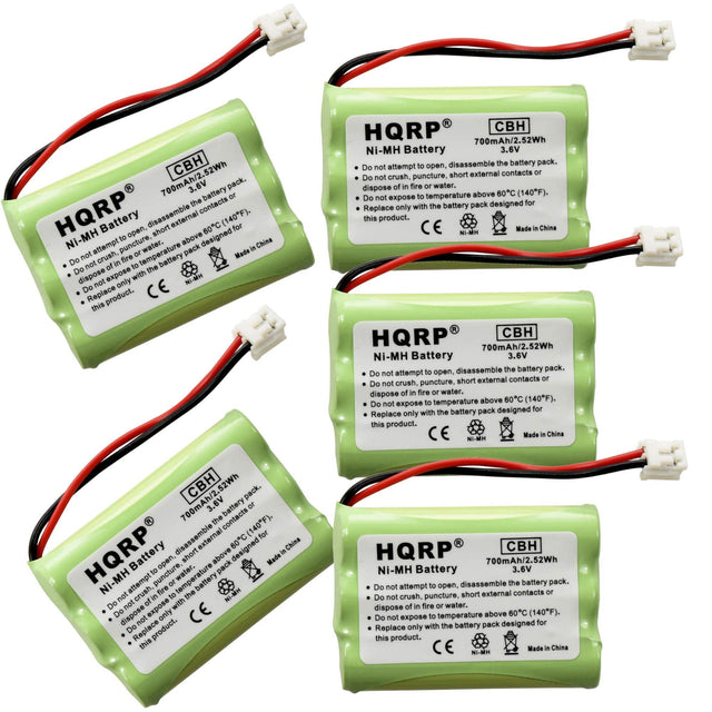 HQRP CBH 700mAh/2.52Wh Ni-MH Battery 3.6V

Do not attempt to open, disassemble the battery pack. Do not crush, puncture, short external contacts or dispose of in fire or water. Do not expose to temperature above 60°C (140°F). Replace only with the battery pack designed for this product. Made in China