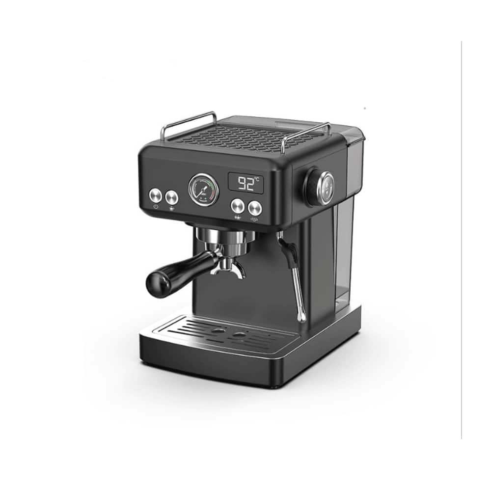 Plum Chef - 1350W Semi-Automatic Coffee Maker 20 Bar Espresso Machine Cold Hot Brew PID Control 58mm Portafilter - Silver