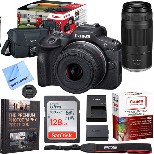 CANON EOS R100

CANON LENS RF75-300mm F4-5.5

CANON BEACH CAMERA

Canon AUTHORIZED DEALER

Canon BERCH CAMERA

Canon SanDisk DEALER

THE Ultra Canoro AUTHORIZED DEALER

100 MB/s

1 YEAR PREMIUM WARRANTY

128GB

WHY PURCHASE FROM AUTHORIZED DEALER?

PROTOCOL AN PHOTOGRAPHY

Ensures product genuine

OPERATIONS

Canon supper services

A MASTERCLASS IN HIGH-END

Access to specialized facilities

Canon service and repair

Authorized honored when warranties are NOT self

SanDisk Product from an unauthorized you p