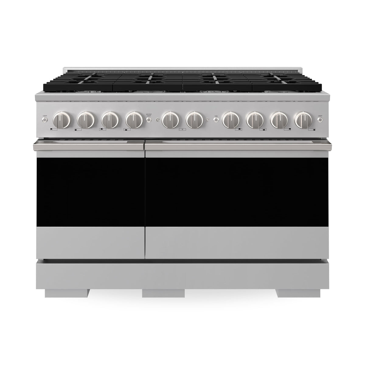 ZLINE - 48 in. 6.7 cu. ft. Marino Dual Fuel Freestanding Range with 8 Burner Gas Cooktop and Dual Ovens in Stainless Steel - Stainless Steel
