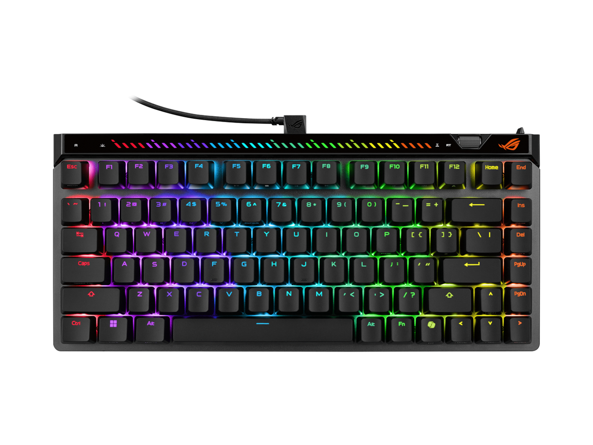 ASUS - ROG Falchion Ace 75 HE 75% TKL Hall Effect Keyboard, HFX V2, 8KHz, Hot-Swap, ABS, Case - Black