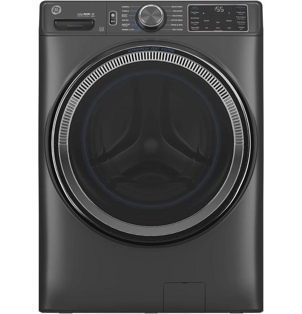 GE - 5.0 Cu. Ft. Stackable Smart Front Load Washer with Steam, SmartDispense and Odorblock Ultra Fresh Vent System - Carbon Graphite