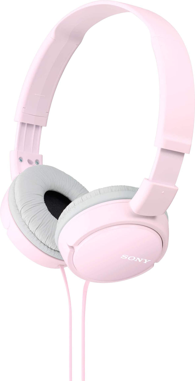 Front. Sony - Wired On-Ear Headphones - Pink.