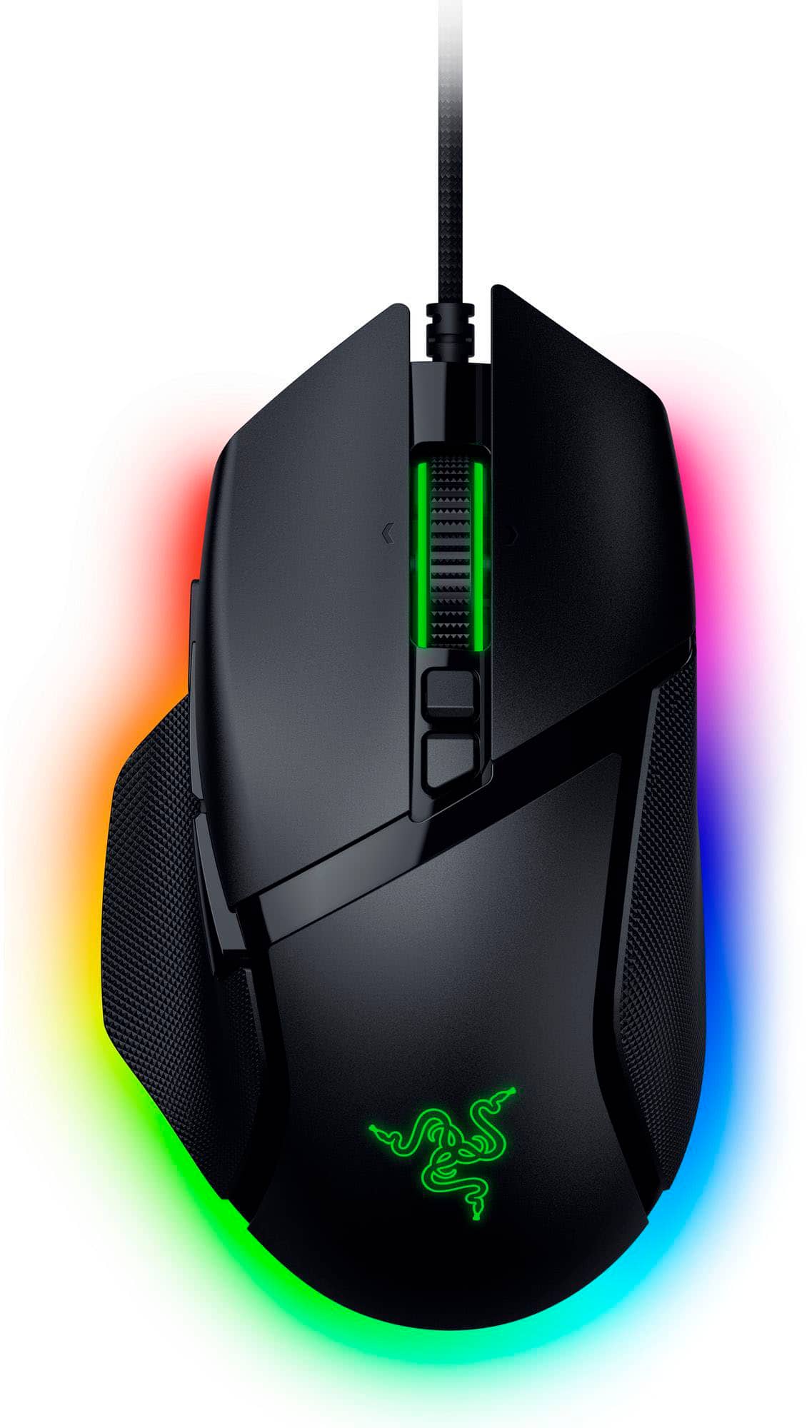 Razer - Basilisk V3 35K Optical Gaming Mouse with HyperScroll Tilt Wheel - Wired - Black