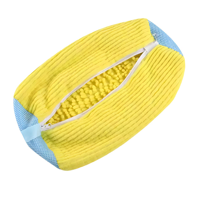 Front. Kitcheniva - Padded Shoe Laundry Bag for Washing Machine 1 Pcs - Yellow.