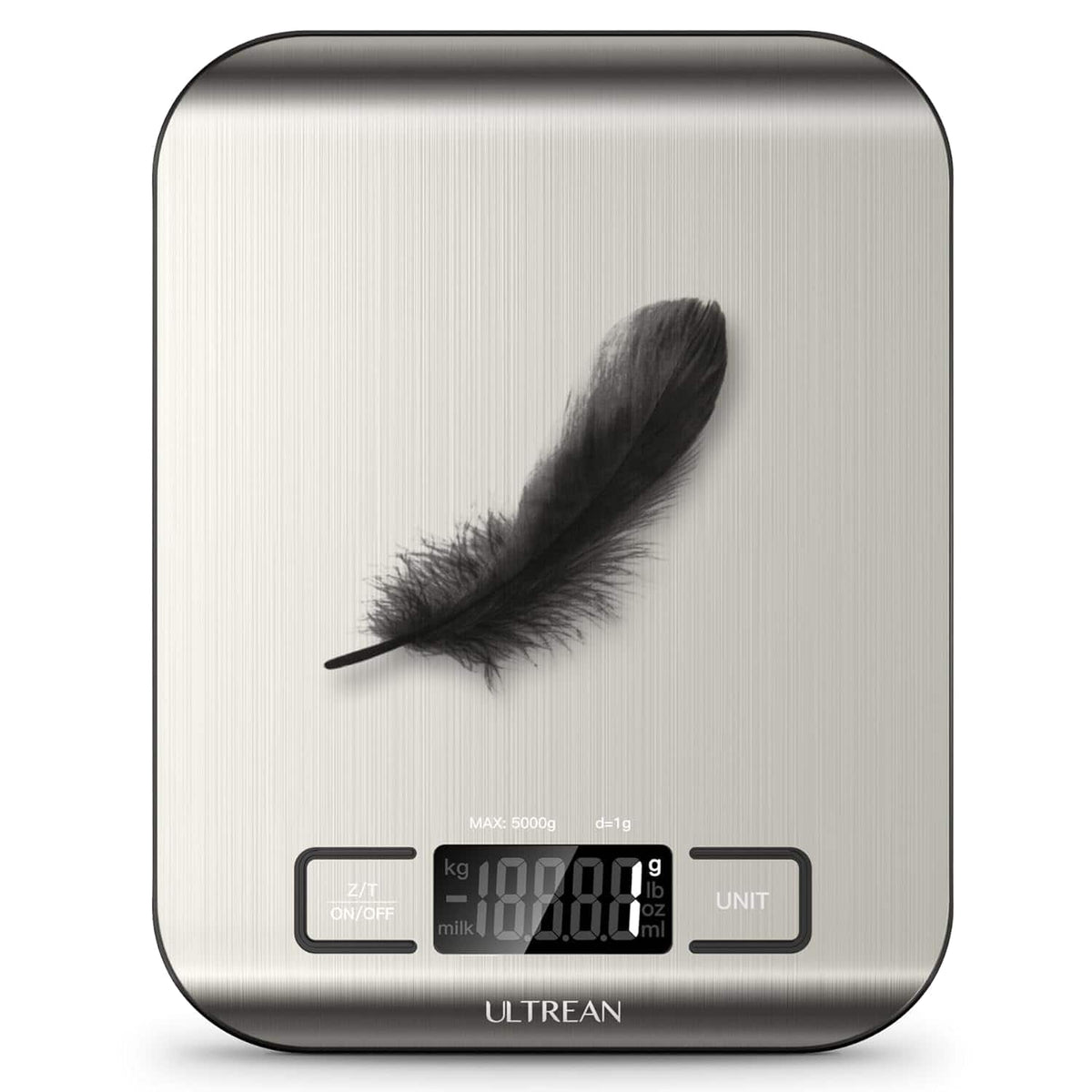 Ultrean - Food Scale, Digital Kitchen Scale - Silver
