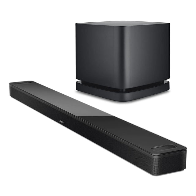 Front. Bose - Bose Smart Ultra Soundbar with Bass Module 500 Wireless Subwoofer - Black.