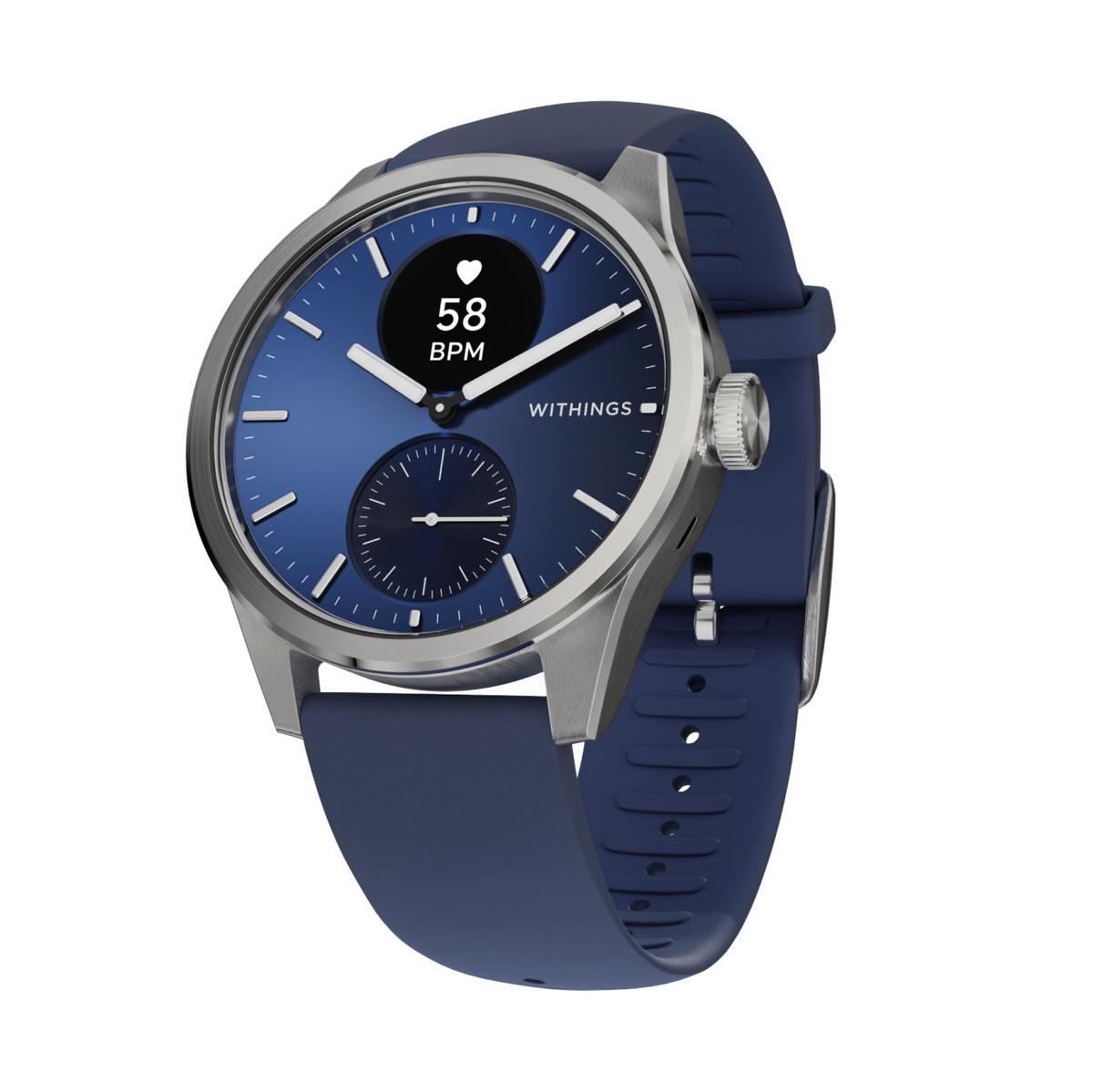 Withings - ScanWatch 2 - Heart Health Hybrid Smartwatch - 42mm - Blue - (2023)