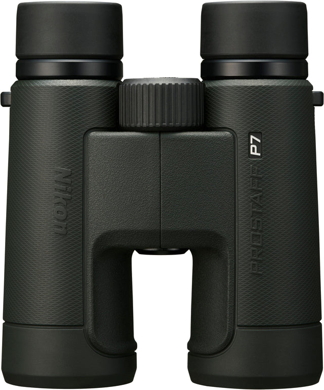 Angle. Nikon - PROSTAFF P7 10X42 Waterproof Binoculars - Green.
