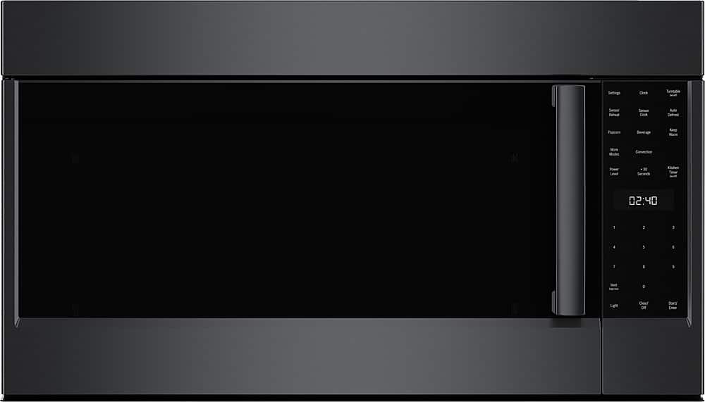 Bosch - 800 Series 1.9 Cu. Ft. Convection Over-the-Range Microwave with Sensor Cooking - Black Stainless Steel