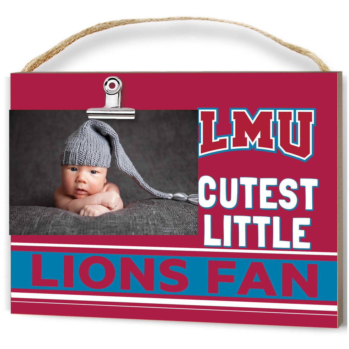 Jardine - Loyola Marymount Lions 8" x 10" Cutest Little Team Logo Clip Photo Frame - Maroon