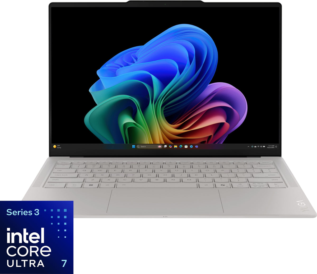 Lenovo - Yoga Slim 7i Ultra Aura Edition- 14" 3K 120Hz OLED Touchscreen Laptop- Core Ultra 7 355 2026- 32GB Memory- 1TB Storage - Seashell