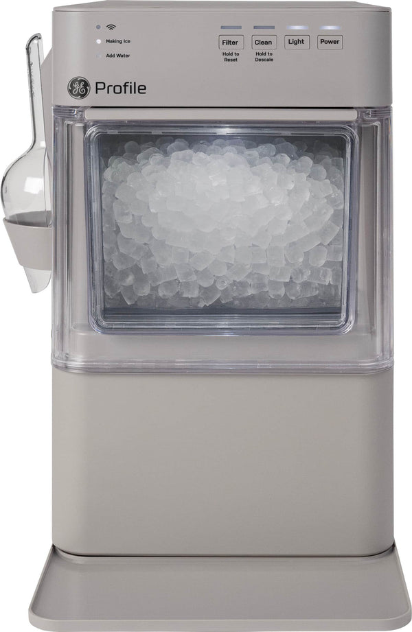 GE Profile - Opal Mini Countertop Nugget Ice Maker, 36 lb Daily Ice Production - Stone Grey