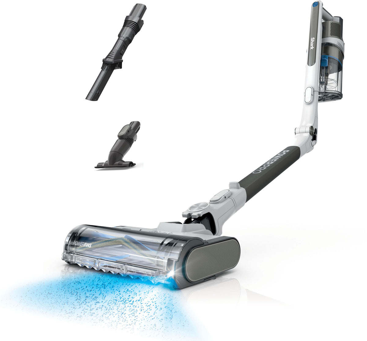 Shark - PowerPro Flex Reveal Cordless Vacuum, HEPA Filtration & Anti-allergen Complete Seal, Up to 50 min Runtime - White