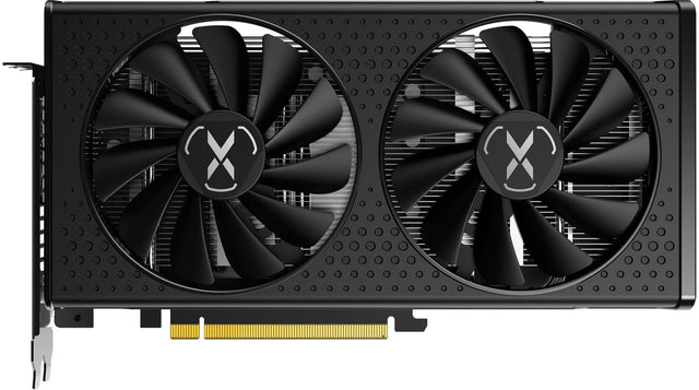 Front. XFX - SPEEDSTER SWFT210 AMD Radeon RX 7600 Core 8GB GDDR6 PCI Express 4.0 Graphics Card - Black.