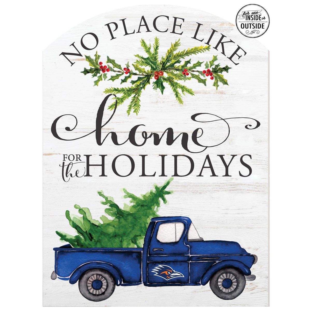 Jardine - UTSA Roadrunners 16'' x 22'' Indoor/Outdoor Holiday Marquee Sign - White