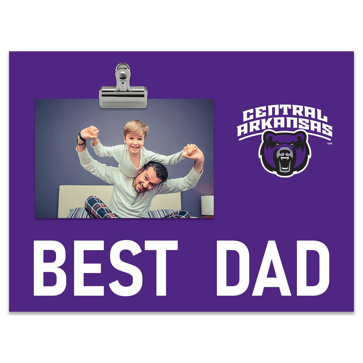 Fan Creations - Central Arkansas Bears 8" x 10.5" Briteline Best Dad Clip Frame - Multicolor