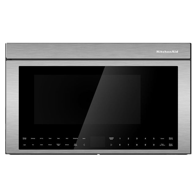 KitchenAid

- Countdown
- Settings
- Air Fry
- Toast
- Bake
- Broil
- Convection
- Light
- Fan
- Cook
- Reheat
- Self-Clean
- Defrost
- Mode

1 2 3 4 5 6 7 8 9 0

Start
Cancel
Door Open