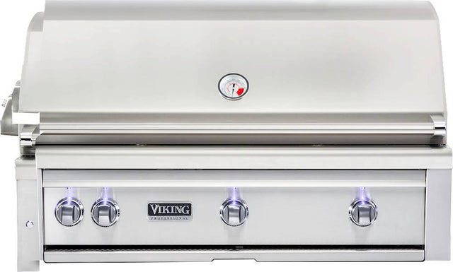Angle. Viking - Professional 5 Series 42.1" Built-In Gas Grill - Stainless Steel.