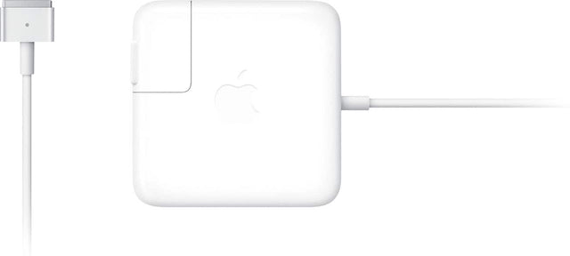 Front. Apple - 45W MagSafe 2 Power Adapter with Magnetic DC Connector - White.