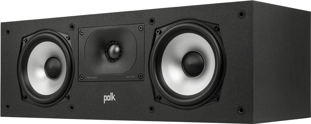 Polk Audio - Monitor XT30 Center Channel Speaker - Midnight Black